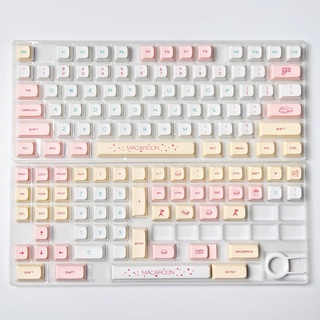 ปุ่มกดคีย์บอร์ด ธีม XDA Macaron PBT สีขาว สําหรับ Cherry MX Switch GMMK Pro 1 ชุด