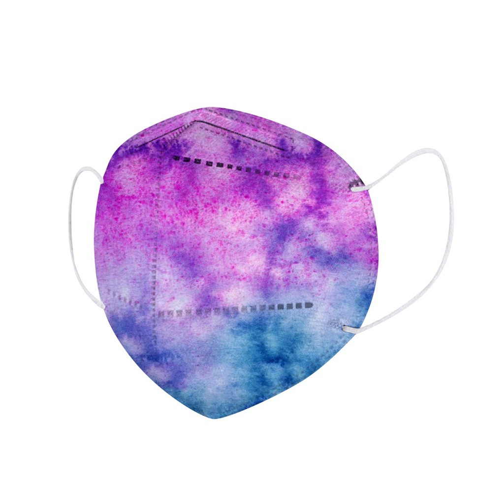 หน้ากากผู้ใหญ่ KN 95 Tie Dye Motif 2 - เดี่ยว