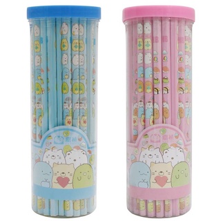 ดินสอไม้HB  ดินสอไม้ ดินสอเกรดA อุปกรณ์เครื่องเขียน ดินสอ 5pc SUMIKKO GURASHI Hexagon Wooden HB Pencil Cute Kawaii Animal Pencil School Office Stationery Cartoon Health Standard Pencil kids gift