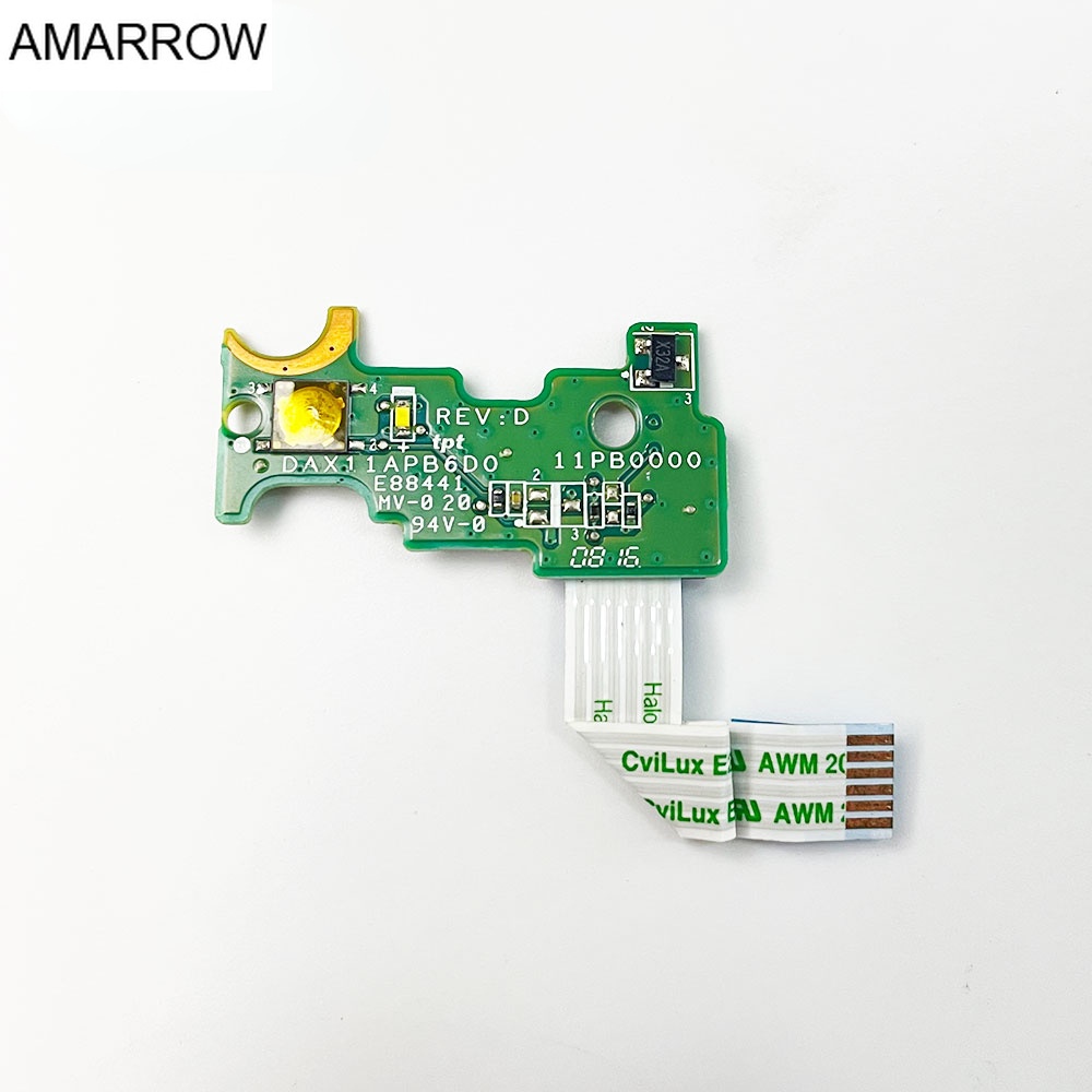 แล็ปท็อปเดิมปุ่มสวิทช์ไฟสําหรับ HP Pavilion 14-AB 14-AB166US 14-AB099 DAX11APB6D0 806749-001