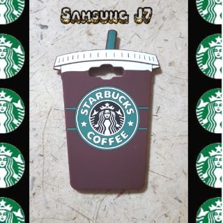 พร้อมส่งเคสซิลิโคนแก้วสตาร์บั๊คสำหรับซัมซุงJ7ราคา 170 บาทส่งฟรี