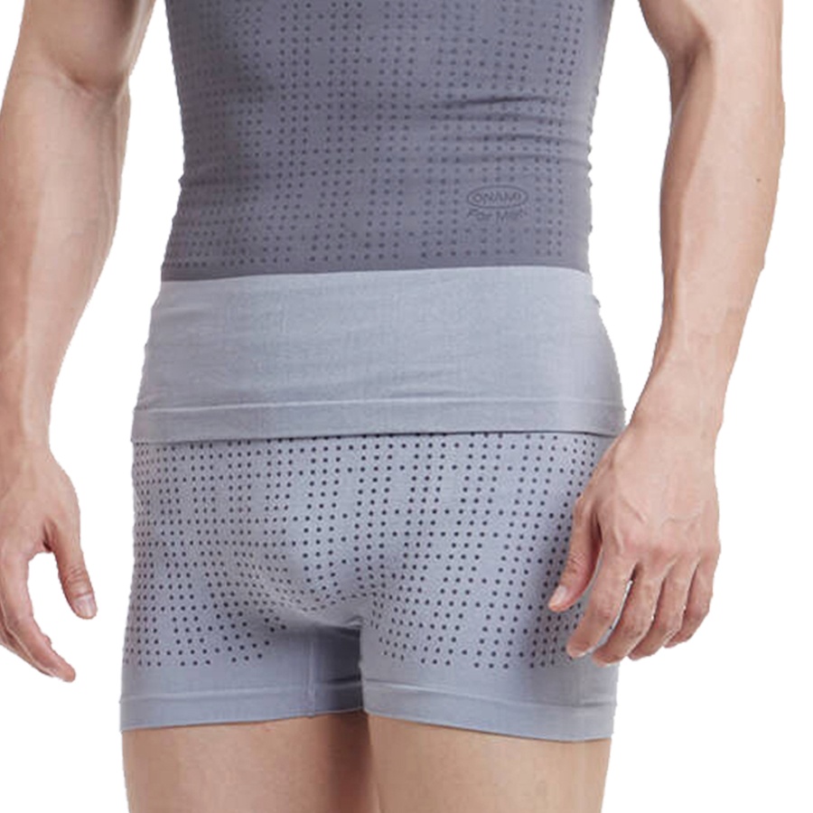 Onami Boxer For Men กางเกงชั้นในชาย สีเทา 1 ชิ้น โอนามิชุดกระชับสัดส่วน สำหรับผู้ชาย ของแท้ 100%