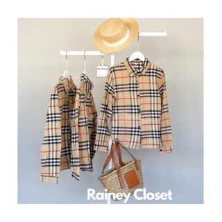 RAINEY CLOSET - เสื้อBB เสื้อเชิ้ตลาย BB เสื้อเชิ้ตลายลายเบอเบอลี่ เสื้อเชิ้ตบลูเบอรี่ เสื้อลายสก็อต มี