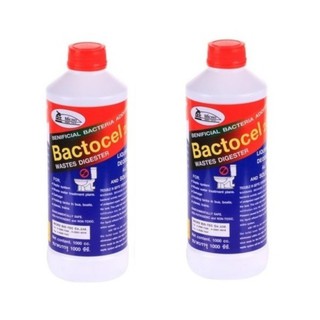 ﻿แบคโตเซล น้ำยากำจัดท่อตัน ส้วมตัน ย่อยสลายสิ่งปฏิกูล Bactocel 1000 cc (น้ำเงิน) x 2 ขวด