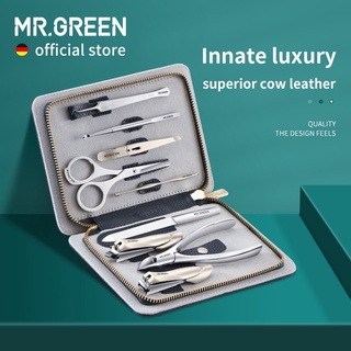 Mr.green Innate ชุดกรรไกรตัดเล็บ หนังวัว สเตนเลส หรูหรา