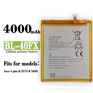 แบตเตอรี่ แท้ Infinix BL-40FX แบตเตอรี่ Infinix Zero 4 Plus รุ่น BL-40FX /4000mAh รับประกัน 3 เดือน ส่งตรงจาก/กทม.