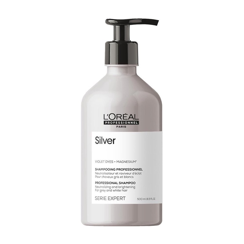 LOREAL SILVER NEUTRALISING SHAMPOO 500ml,300ml แชมพู