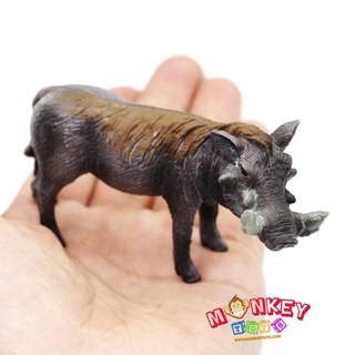 Monkey Toys - โมเดลสัตว์ หมูป่า ขนาด 9.50 CM (จากหาดใหญ่)