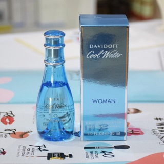 (แท้100%)Davidoff Cool Water For Woman Eau De Toilette Spray ขนาดทดลอง 30 ml.