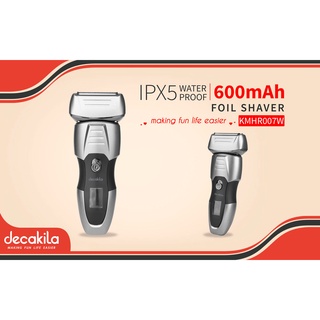 decakila รุ่น KMHR007W เครื่องโกนหนวดฟอยล์ ใบมีดคู่ (Rotary shaver) ของแท้ 100%