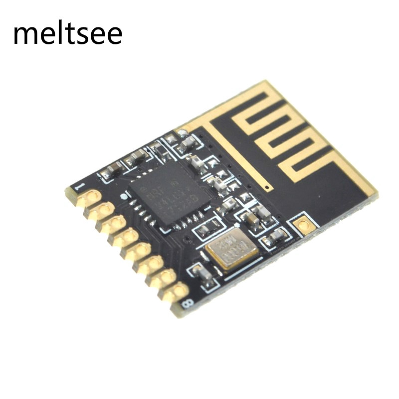 Mini NRF24L01 + 2.4GHz 1.27MM RF โมดูลไร้สายรุ่นมินิพลังงานรุ่นปรับปรุง SMD