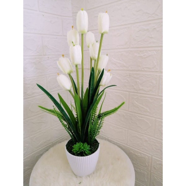 TULIP MATERIAL / DECORATIVE FLOWERS สําหรับบ้านหรืออย่างเป็นทางการ / VIRAL TULIP