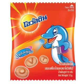โอวัลตินอัดเม็ด รสมอลต์ช็อกโกแลต 12กรัม แพค24ซอง รุ่นแผง