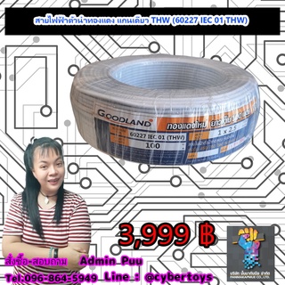 สายไฟฟ้าตัวนำทองแดง แกนเดียว THW (60227 IEC 01 THW)