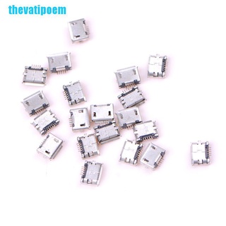 Thevatipoem ซ็อกเก็ตไมโคร Usb Type B ตัวเมีย 5-Pin