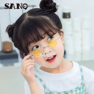 【Support wholesale】COD (San9)New childrens sunglasses Korean personality Small Round Frame Sunshade sunglasses for Baby catwalk Glasses