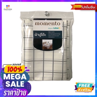 โมเมนโต้ ผ้าปูโต๊ะลายสก็อตขาวขนาด137X183MOMENTO TABLE CLOTH WHITE SCOTCH 137X183