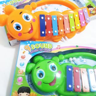 Xylophone 9 เสียง สำหรับตีเป็นเสียงเพลง ทำจากพลาสติก