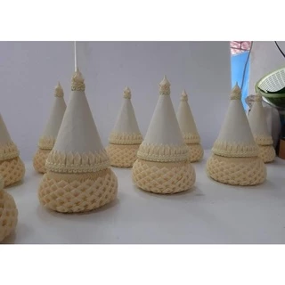 กระทงเจิมพร้อมฝา (สินค้าพรีออเดอร์กรุณาทักแชทสอบถามคิวก่อนสั่ง)#ฝาจีบ/#ฝากรวยขนาด3×3นิ้วเพิ่มดอกข่าเเจ้งสีในเเชทนะครับ