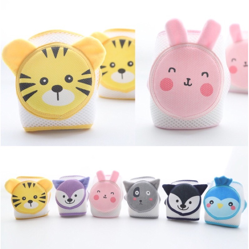 สนับเข่าเด็กปรับขนาดได้ มีกันลื่น (ได้ 1 คู่)