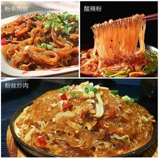วุ้นเส้นจีน เหนียวนุ่ม เส้นหนึบ อร่อย แบ่งทานได้ 368g鑫发红薯圈粉