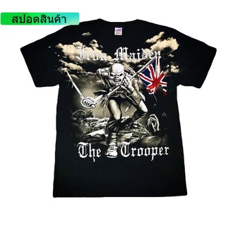 ☄❡✽เสื้อวง Iron Maiden overprin เสื้อวงร็อค Iron Maiden