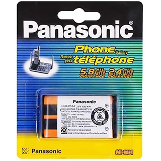 HHR-P104A/1B แบตเตอรี่โทรศัพท์ไร้สาย (ของแท้) Panasonic สำหรับรุ่น KX-FPG391/TG2302/2312/2313/2314/2315