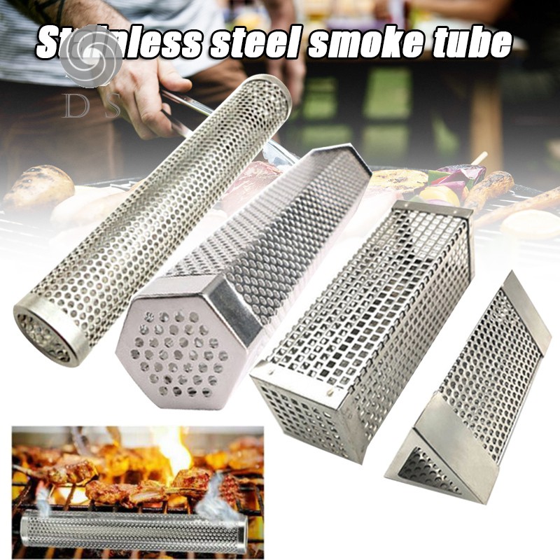 Smoker Tube - 2 Pack 12 Inches Stainless Steel BBQ Wood Pellet Tube