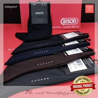 (1 คู่/pair) ถุงเท้าธุรกิจคาร์สัน ถุงเท้าทำงาน Carson ( Carson Business Sock ) สี ดำ,กรม,น้ำตาล,เทา