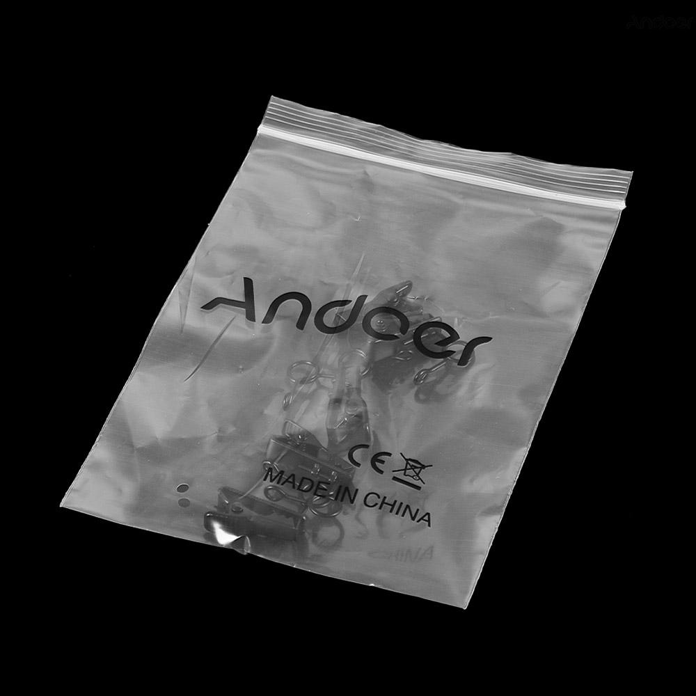 Andoer EY-J03 คลิปหนีบไมโครโฟน แบบมีสาย ขนาด 6 มม. 5 ชิ้น