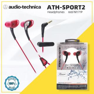 Audio-Technica ATH-SPORT2- Headphones     red,NY, YP