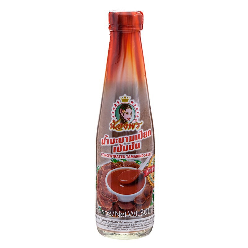 น้องพรน้ำมะขามเปียกเข้มข้น 300กรัม Nong Porn Tamarind Juice Concentrate 300 grams