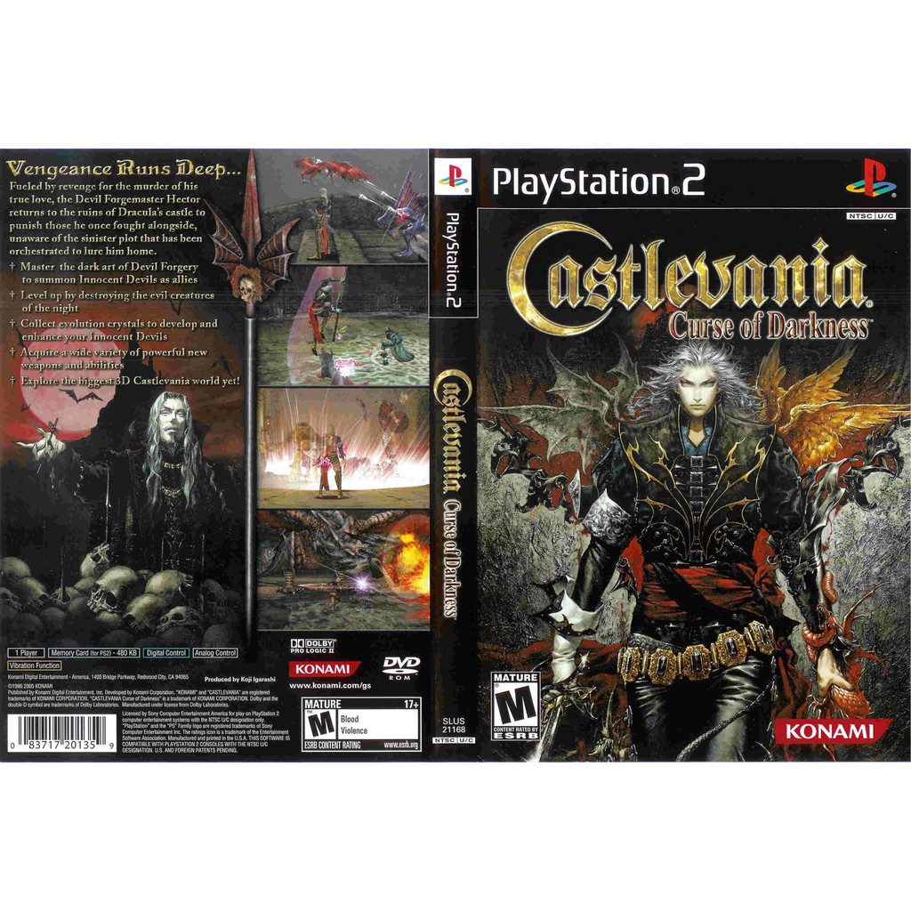 เกมส์ Castlevania Curse of Darkness (PS2) สำหรับเครื่องที่แปลงระบบแล้วเท่านั้น