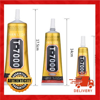 ฟรีสาย !!! T7000 REPAIR PHONE ADHESIVE GLUE T7000 15ML/50ML