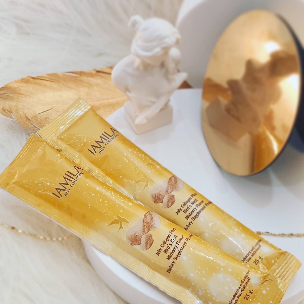Jelly Collagen (JAMILA) เจลลี่คอลลาเจน ชนิดซอง  คอลลาเจนนำเข้าจากญี่ปุ่น