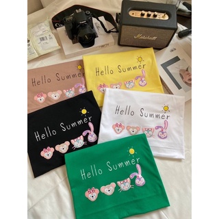 เสื้อยืดโอเวอร์ไซต์ สกรีนลาย Stella lou