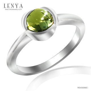 Lenya Jewelry แหวนพลอยเพอริดอท (Peridot) พลอยหลังเบี้ย ปกป้องคุ้มครองเสริมสิริมงคล นำพาความเจริญรุ่งเรืองในชีวิต