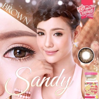 คอนแทคเลนส์ Sandy Brown (Kitty Kawaii)