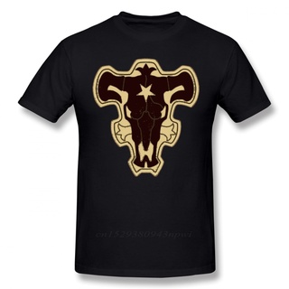 เสื้อยืดแขนสั้น ผ้าฝ้าย พิมพ์ลาย Black Clover Black Bull Squad สีดํา สไตล์คลาสสิก พลัสไซซ์