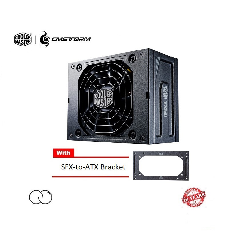 Cooler Master V850 850w SFX Gold 80Plus แหล่งจ่ายไฟ Modular เต็มรูปแบบ / 850 วัตต์ Mini ITX 80 + PSU