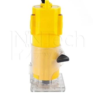 DELTON เครื่องเซาะร่อง ทริมเมอร์ 620 วัตต์ เครื่องเซาะร่องไม้ 1/4 นิ้ว เร้าเตอร์ Wood Trimmer รุ่น TMD-773 - สีเหลือง