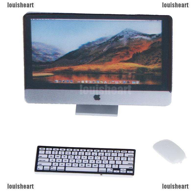 NEW 1/12 Scale Ob 11 Mini Computer Sets Doll House Mini Accessories ...