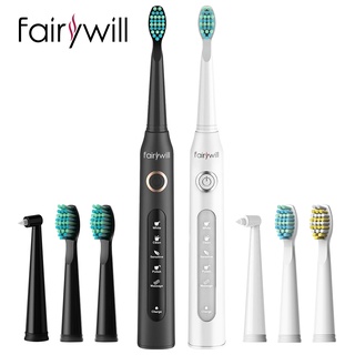 แปรงสีฟันไฟฟ้า Fairywill 507 แปลงสีฟันไฟฟ้า แปรงสีฟันอัตโนมัติ แปรงฟัน ...