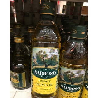 น้ำมันมะกอก Sabroso Pomace Olive Oil 500ml.