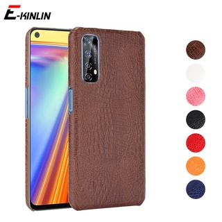 เคสโทรศัพท์มือถือพลาสติกแข็ง ลายหนังจระเข้ แฟชั่น สําหรับ Realme X50 X7 X2 Pro X3 Super Zoom XT X50m