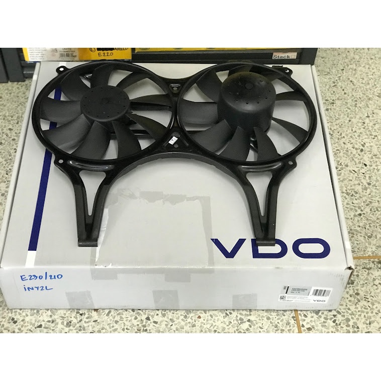 พัดลมหน้าเครื่องW210 ใบคู่ Mercedes-Benz W210 E230 E280 E240 E320