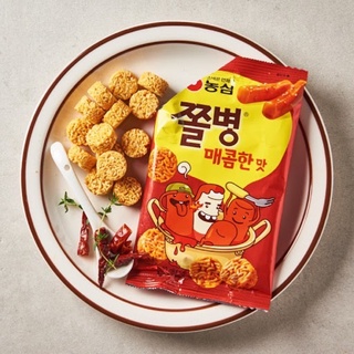 ขนมรสต็อกบ๊กกี Nongshim Jo Byung Spicy Tteokbokki Snack 쫄병매콤한맛 82g