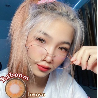 คอนแทคเลนส์ Lovely รุ่น Baboom Brown(สีน้ำตาล)