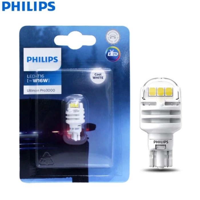 Philips Ultinon Pro3000 LED T16 W16W - ไฟถอยหลัง