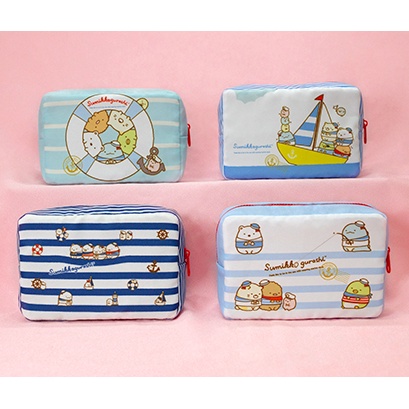 ของแท้ San-X: Sumikko Gurashi Marine Series - กระเป๋าเดินทาง Organiser อเนกประสงค์ผ้าใบ Toreba Japan